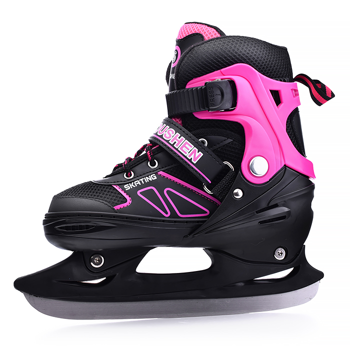 Коньки детские 00-1375, размер L, розовый