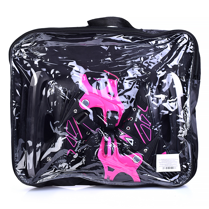 Коньки детские 00-1375, размер L, розовый