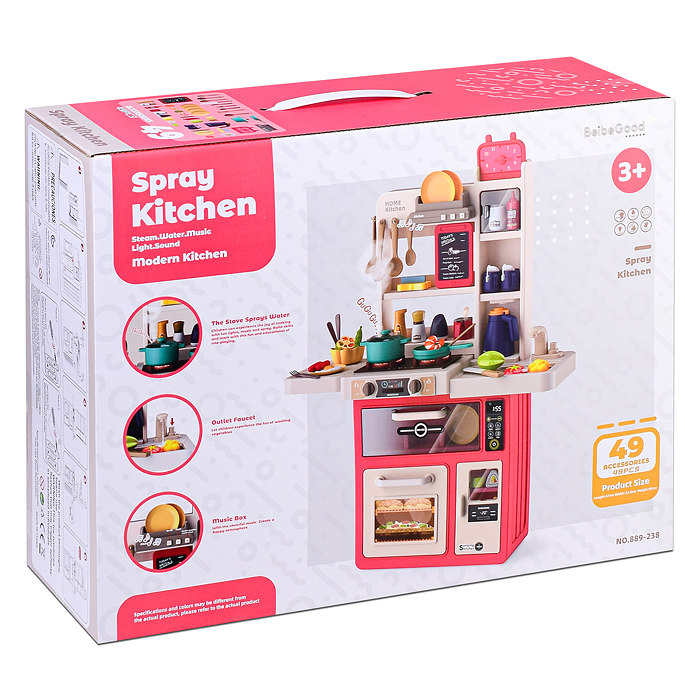Фото к товару Игровой набор кухня 889-238 "Жарим, парим!" (свет, звук) в коробке Игровой набор кухня 889-238 "Жарим, парим!" (свет, звук) в коробке