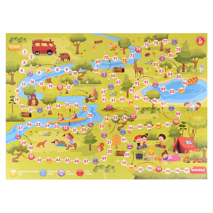 Игра настольная ходилка "В лесу"
