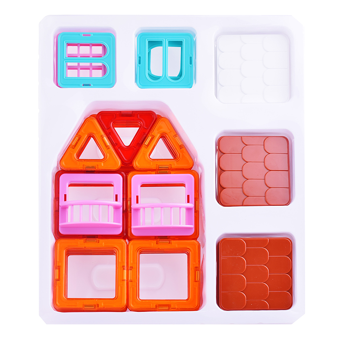 Конструктор магнитный 2471 "Цветные магниты" 50 дет., в коробке