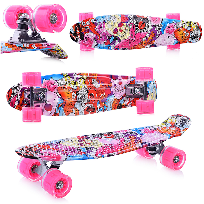 Фото к товару Скейт детский 3142SY-1, 55 см, колесо PVC со светом Скейт детский 3142SY-1, 55 см, колесо PVC со светом