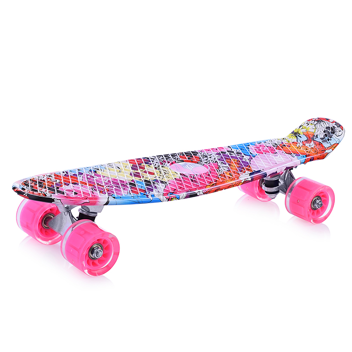 Фото к товару Скейт детский 3142SY-1, 55 см, колесо PVC со светом Скейт детский 3142SY-1, 55 см, колесо PVC со светом