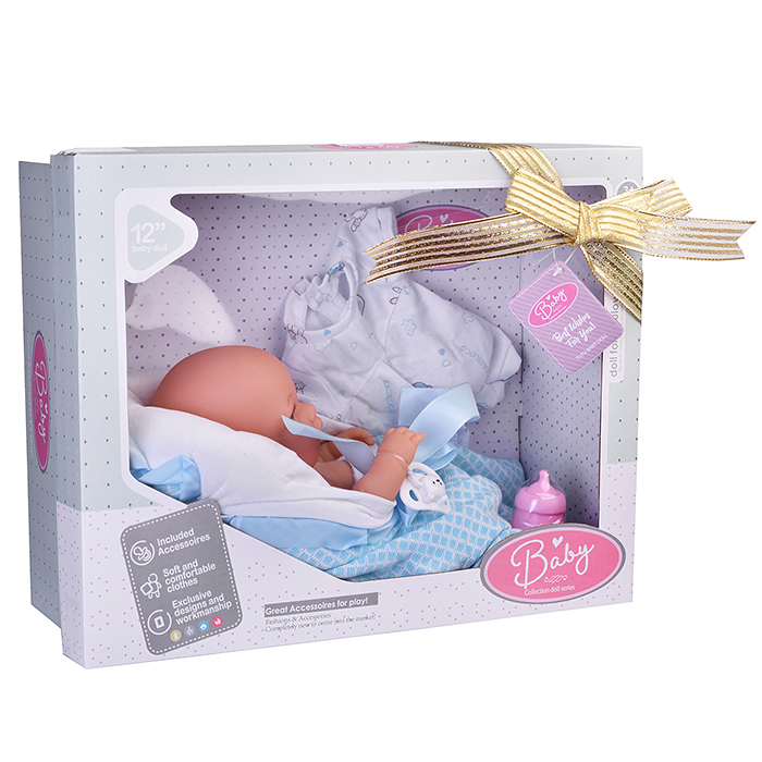 Фото к товару Пупс 9576 с аксессуарами, в коробке Пупс 9576 с аксессуарами, в коробке