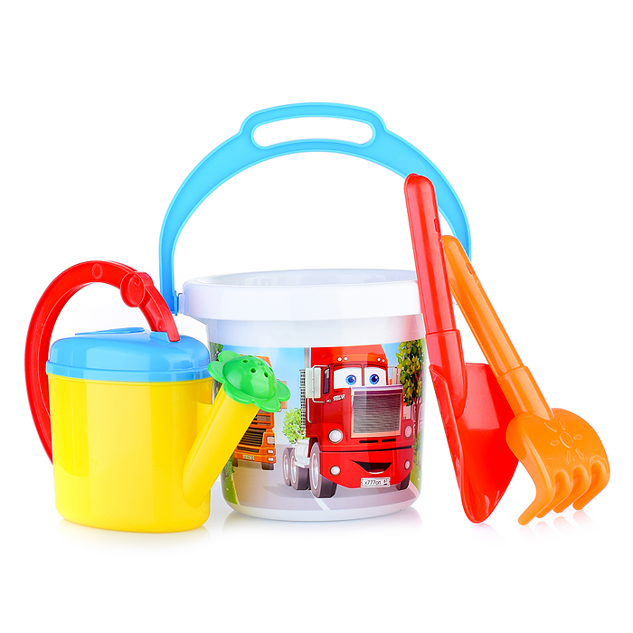 Фото к товару Песочный набор № 133 (ведро 1,4 л термо, лопатка 19см, грабли 19см, лейка 0,5 л) Песочный набор № 133 (ведро 1,4 л термо, лопатка 19см, грабли 19см, лейка 0,5 л)