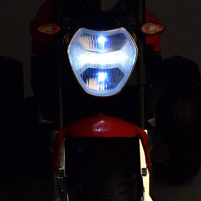 Мотоцикл U023383Y "Байк" на аккумуляторе, в коробке (красный)