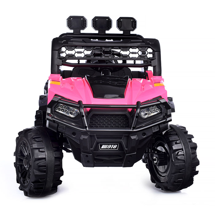 Электромобиль U023465Y "Багги Леди" с р/у управлением, электрический двойной привод (розовый)