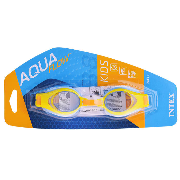 Очки для плавания, от 3 до 8 лет, 55611 INTEX, цвета микс