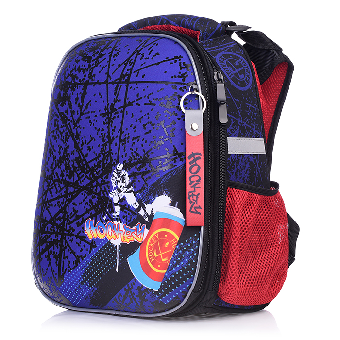 Рюкзак каркасный "Граффити хоккей" формованный из полимеров, материал: нейлон, полиэстер, полн
