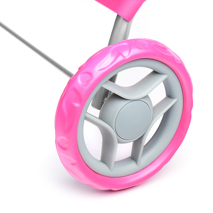 Фото к товару Набор аксессуаров для кукол (стульчик для кормления, коляска, кроватка, сумка), цвет розовый зигзаг Набор аксессуаров для кукол (стульчик для кормления, коляска, кроватка, сумка), цвет розовый зигзаг