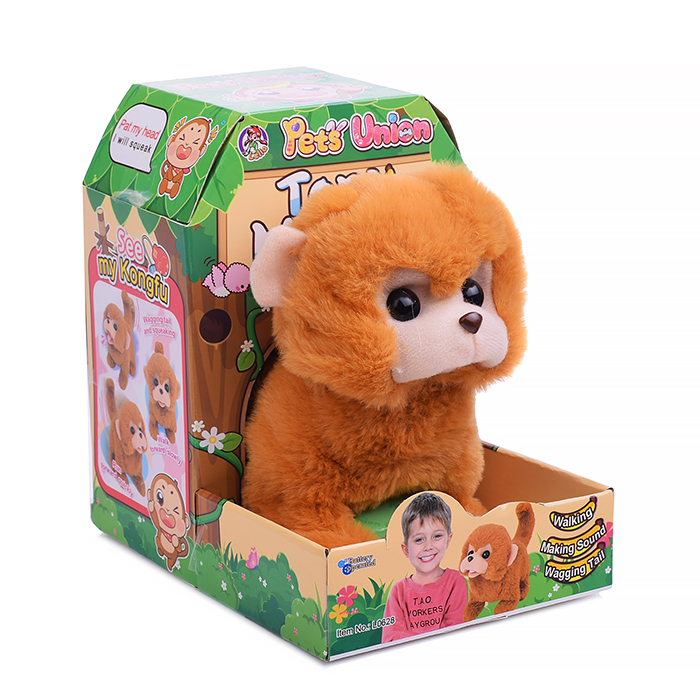 Обезьяна L0628 на батарейках, в коробке