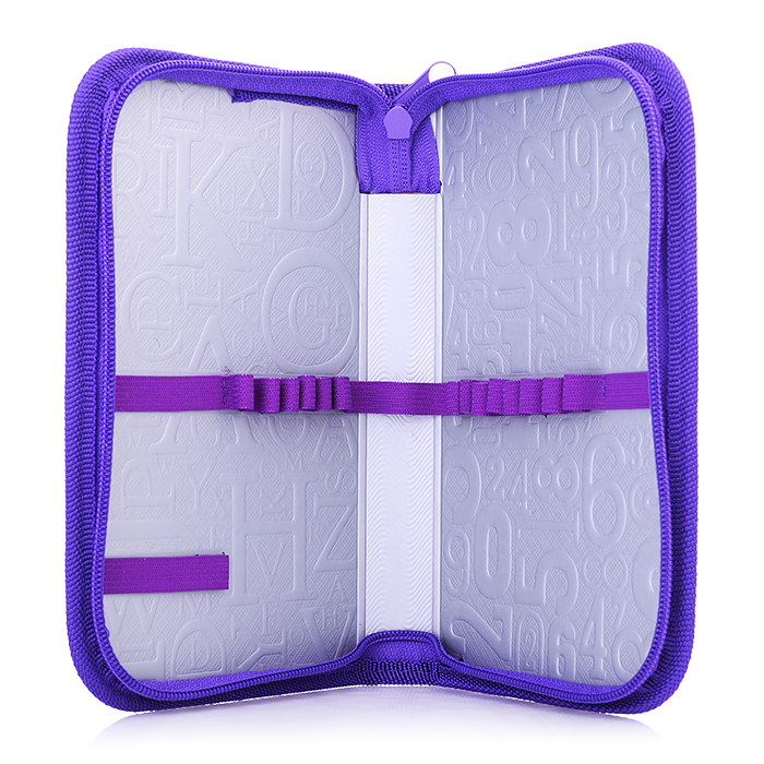 Пенал односекционный большой печать на фольге "Веселые музыканты"