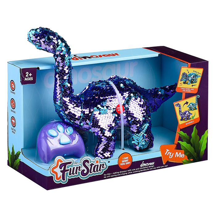 Динозавр мягкий T862 р/у, 27MHz в коробке