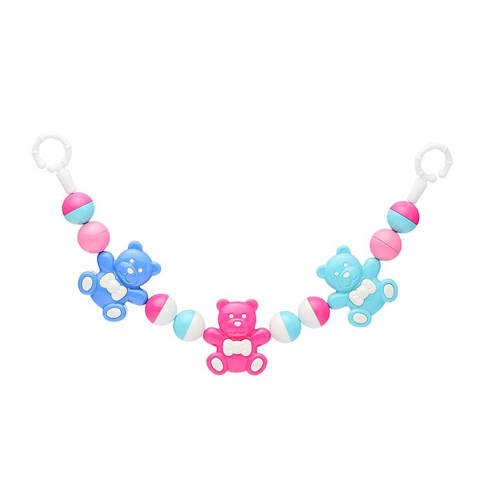 Фото к товару Погремушка-подвеска "Весёлые мишки" (54 см) Погремушка-подвеска "Весёлые мишки" (54 см)