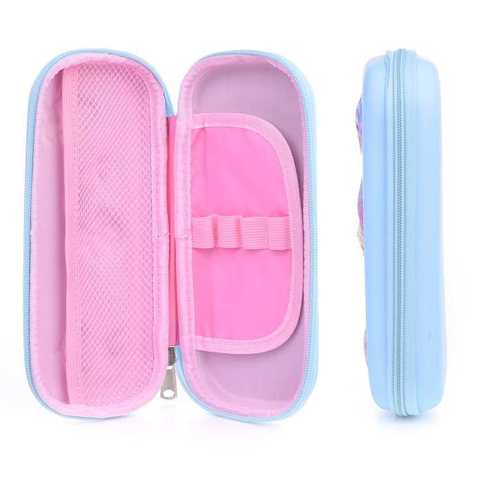 Пенал1 отделение 1 откидная планка-органайзер, карман-сетка  EVA молния, объемный рисунок, 