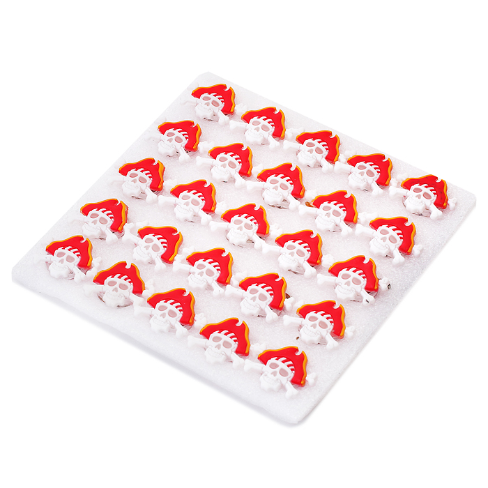 Значок 00-2901 "Пиратский череп" с подсветкой