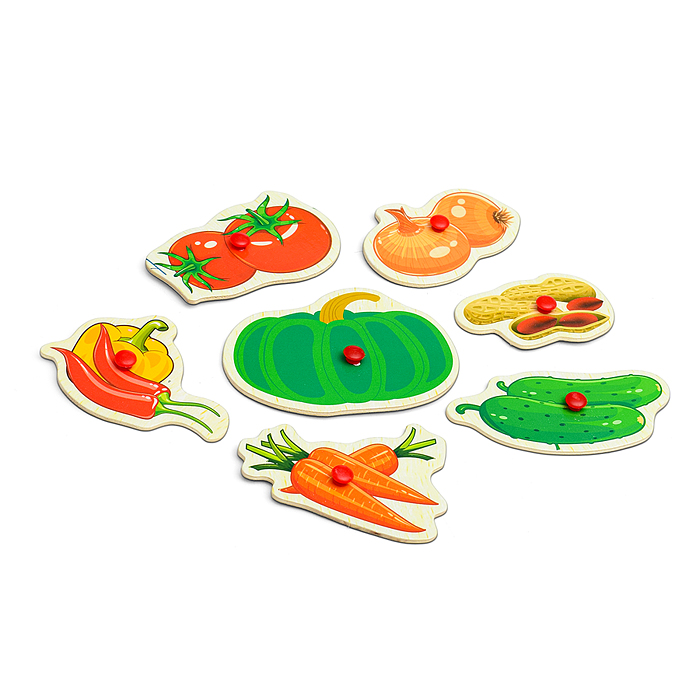 Фото к товару Пазл-вкладыш D0466 "Овощи" Пазл-вкладыш D0466 "Овощи"