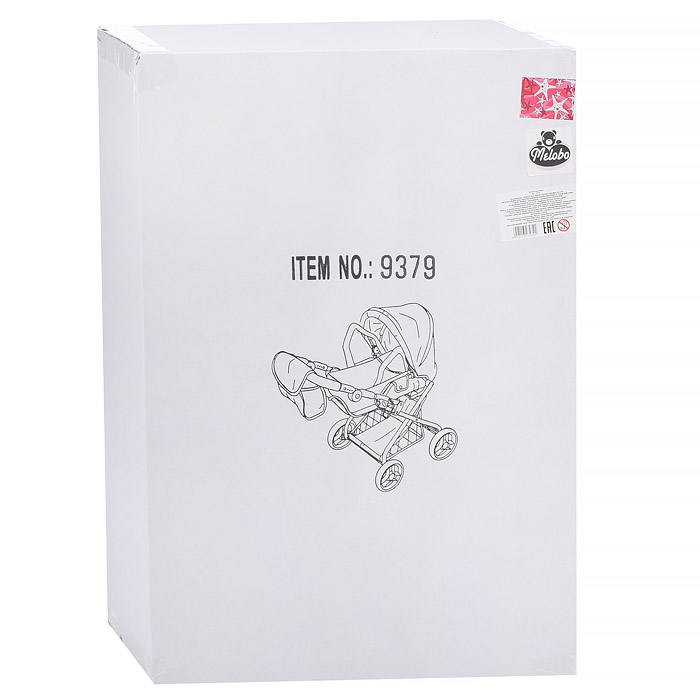 Коляска для кукол 9379 в коробке