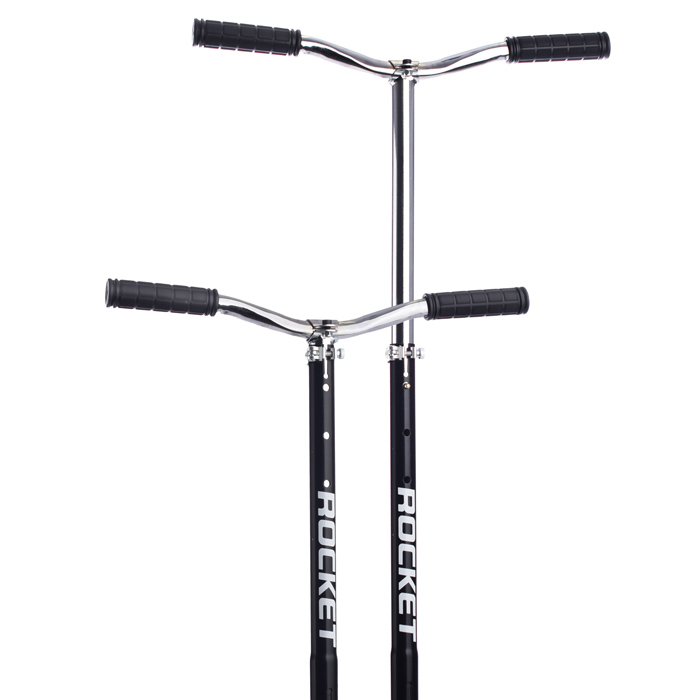 Фото к товару Самокат 2-х колесный ROCKET,колеса PU/ 200 мм,ABEC 7, черный Самокат 2-х колесный ROCKET,колеса PU/ 200 мм,ABEC 7, черный