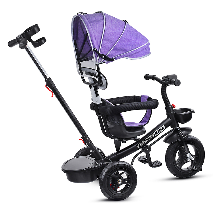 Фото к товару Велосипед 208-3 3-х колесный, фиолетовый Велосипед 208-3 3-х колесный, фиолетовый