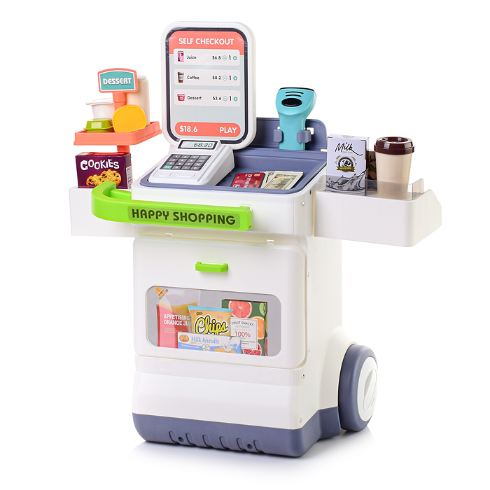 Фото к товару Игровой набор 668-121 "Супермаркет" (свет, звук) в коробке Игровой набор 668-121 "Супермаркет" (свет, звук) в коробке