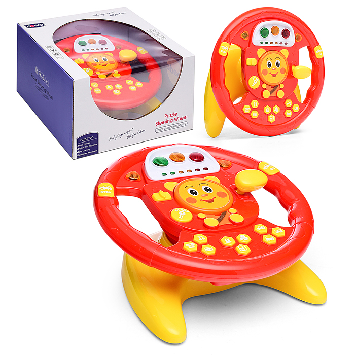 Руль QX-91070E "Мишутка" в коробке