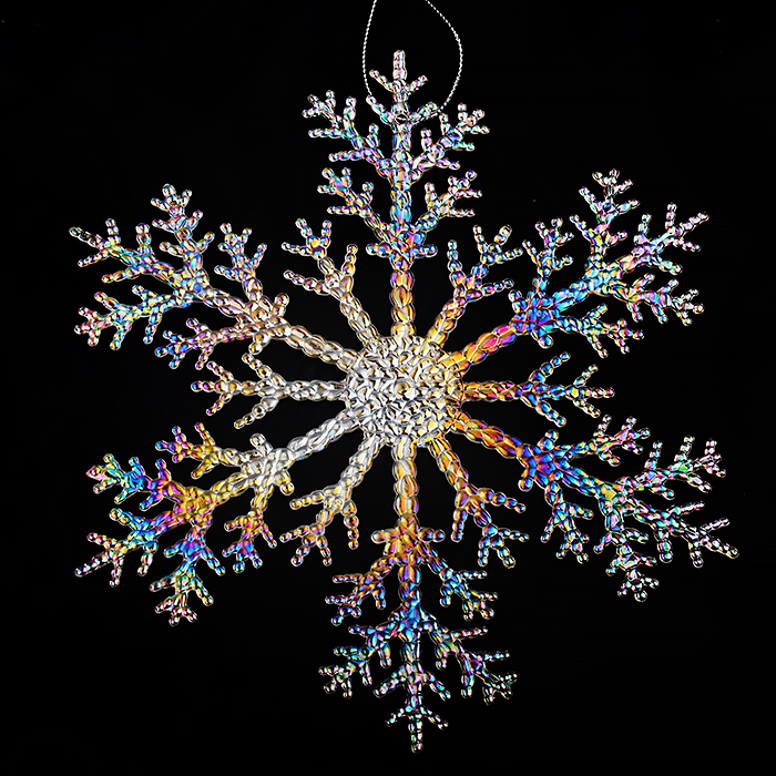 Новогоднее украшение S1048 "Снежинка" в пакете