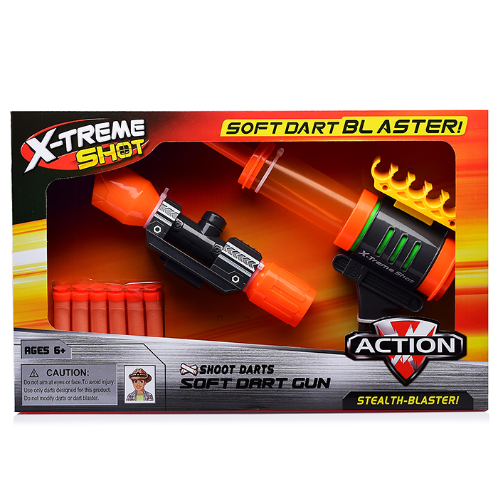 Фото к товару Бластер 0007-37A с мягкими полимерными пулями, в коробке Бластер 0007-37A с мягкими полимерными пулями, в коробке