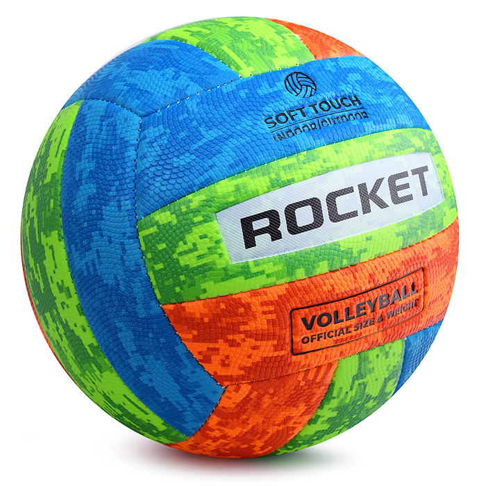 Фото к товару Мяч волейбольный ROCKET, PU, размер 5, 230 г Мяч волейбольный ROCKET, PU, размер 5, 230 г