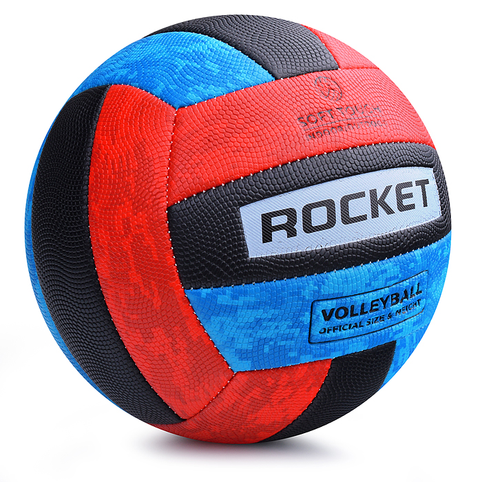 Фото к товару Мяч волейбольный ROCKET, PU, размер 5, 230 г Мяч волейбольный ROCKET, PU, размер 5, 230 г