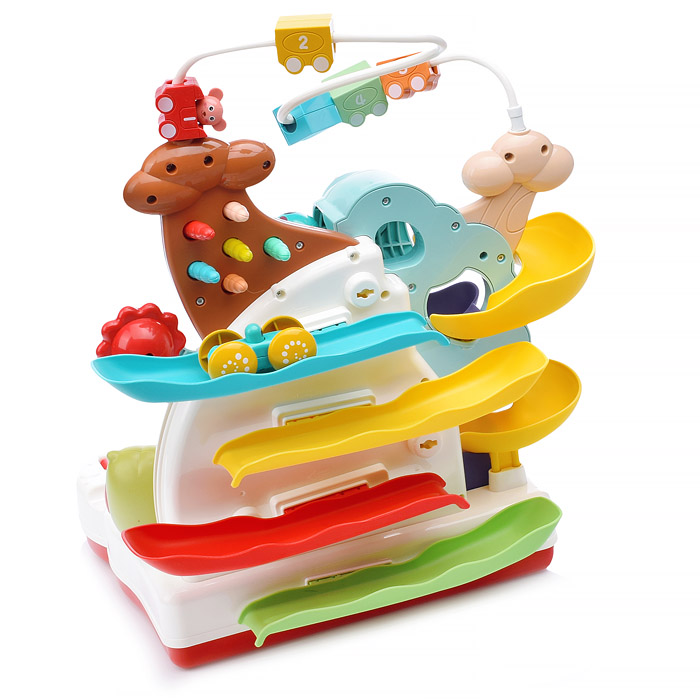 Модуль развивающий 688-33 "Веселые зверята" с металофоном и пианином, в коробке