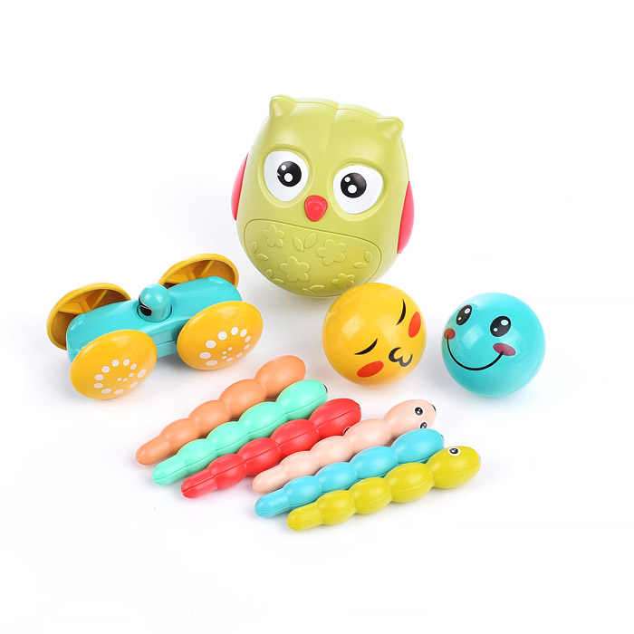 Модуль развивающий 688-33 "Веселые зверята" с металофоном и пианином, в коробке