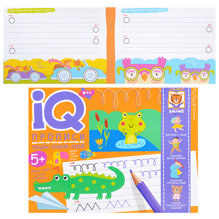 IQ-прописи. Пишем правой и левой рукой IQ-прописи. Пишем правой и левой рукой