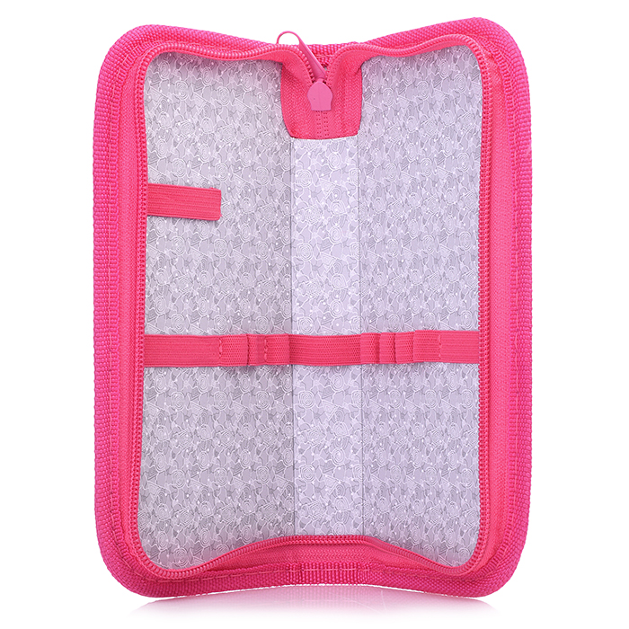 Пенал 1-секц, средний "Кружки-черный" 190х90, принт. ткань "гладкая"