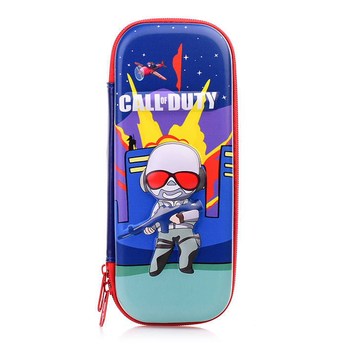 Пенал 3D двухсекционный  без наполнения  ассорти "Космос" ассорти 5 видов 