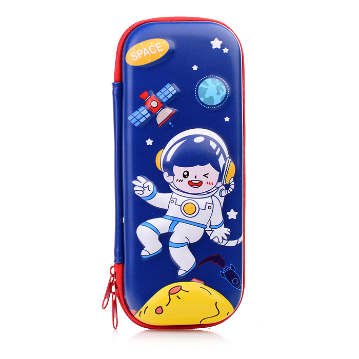 Пенал 3D двухсекционный  без наполнения  ассорти "Космос" ассорти 5 видов 