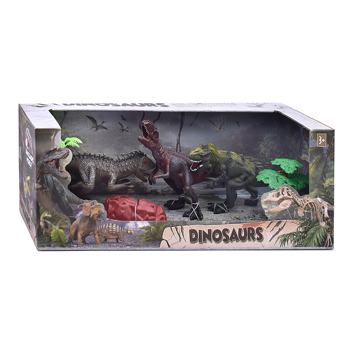 Набор динозавров HS001A-022 "В мире динозавров" в коробке