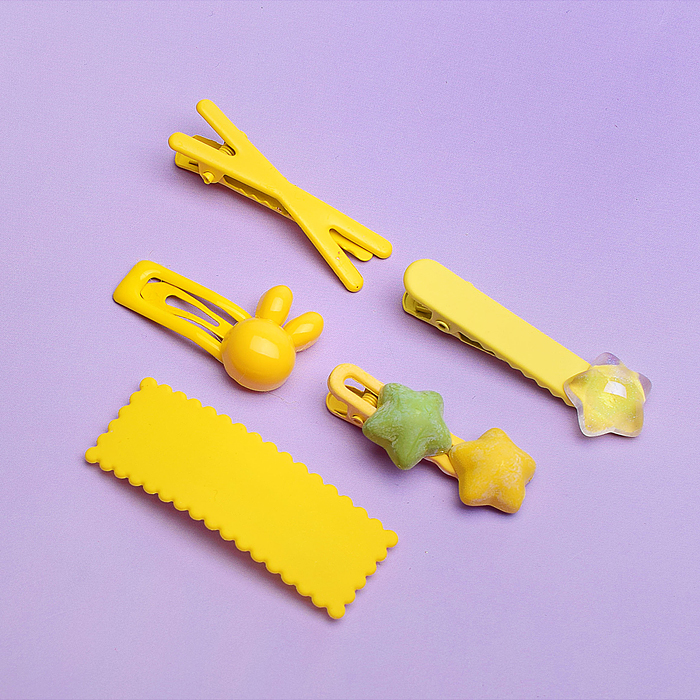 Набор заколок для волос 00-3887 "Желтое настроение" в пакете