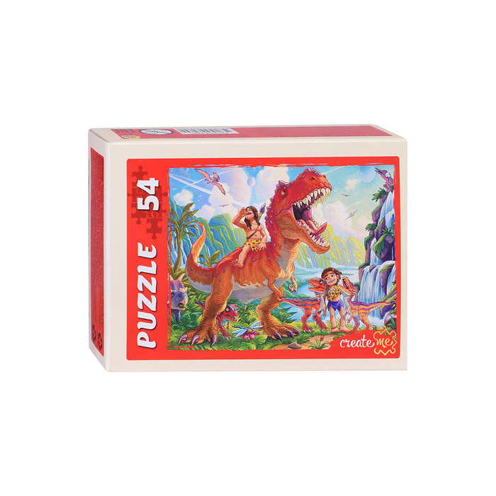 Пазлы 54 "Мир динозавров № 42" 