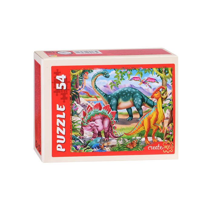 Пазлы 54 "Мир динозавров № 42" 