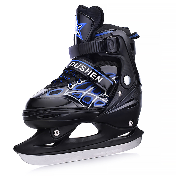 Коньки детские 00-1382, размер L, синий