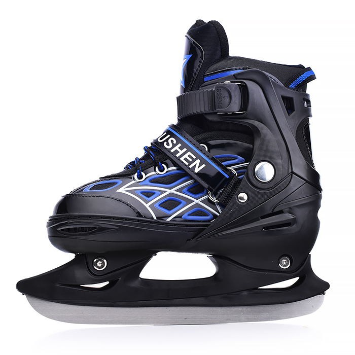 Коньки детские 00-1382, размер L, синий