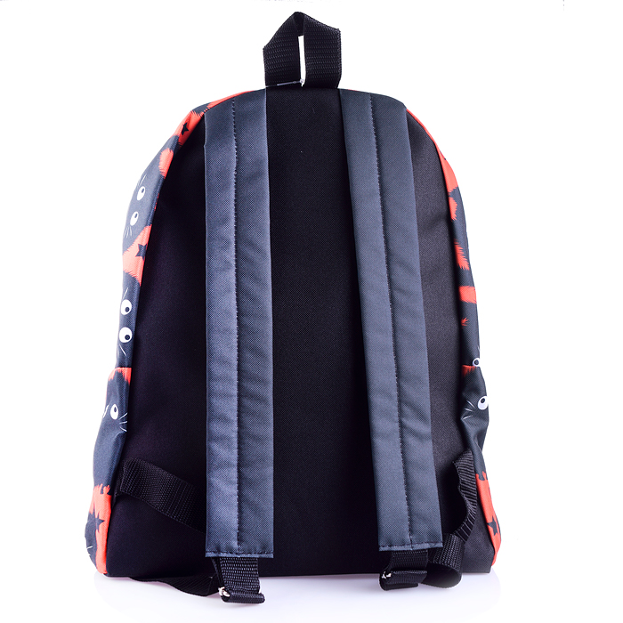 Рюкзак мягкий Коты-пушистики, 1 отделение, на молнии с двумя бегунками, большой карман на молн