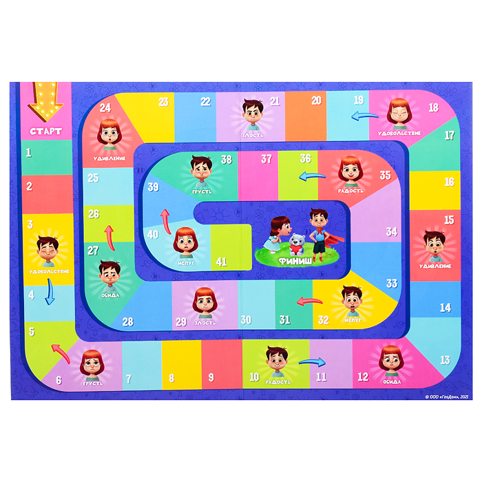 Фото к товару Игра-ходилка с фишками для малышей 2в1. Эмоции+Уроки вежливости. Игра-ходилка с фишками для малышей 2в1. Эмоции+Уроки вежливости.