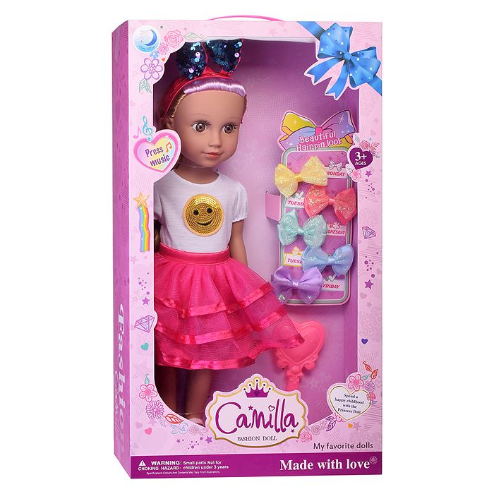 Кукла A762E "Алена" с аксессуарами, в коробке