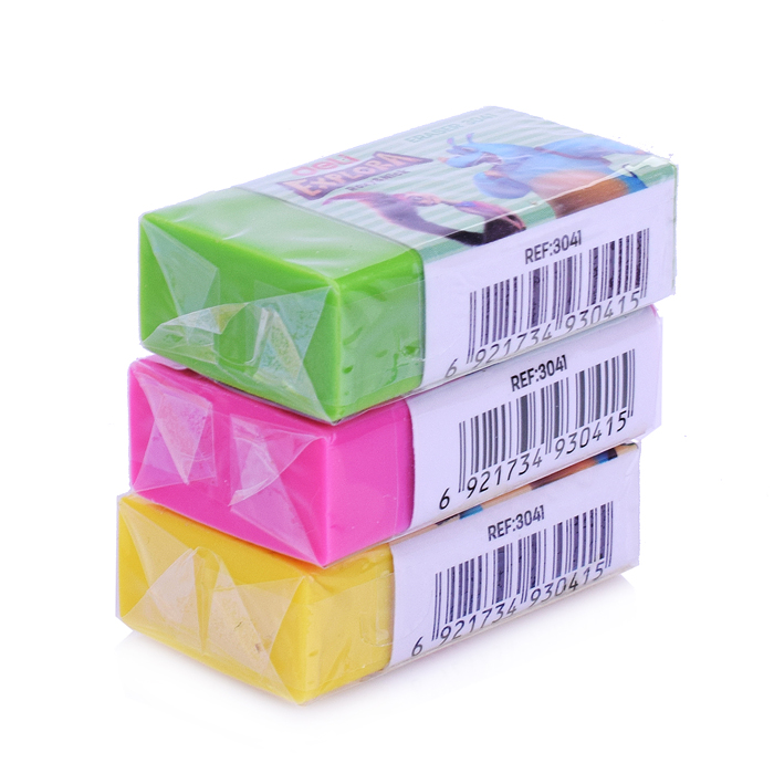 Ластик Explora ПВХ ассорти мягкий в индивидуалной упаковке
