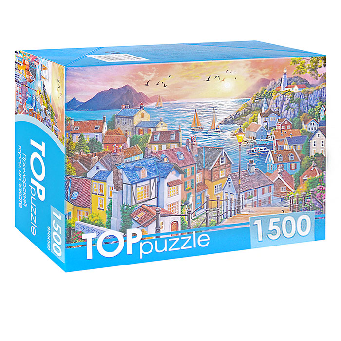 Пазлы 1500 TOPpuzzle "Приморский город на закате" Пазлы 1500 TOPpuzzle "Приморский город на закате"