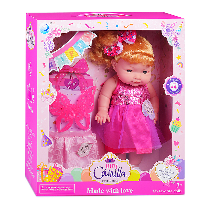 Кукла A761D "Катюша" с аксессуарами, в коробке