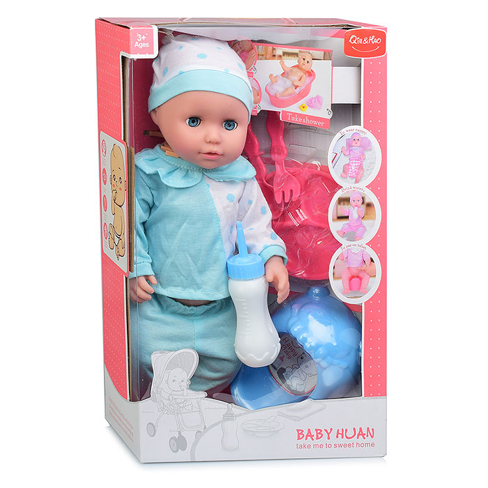 Пупс QH3005-22 с аксессуарами, в коробке