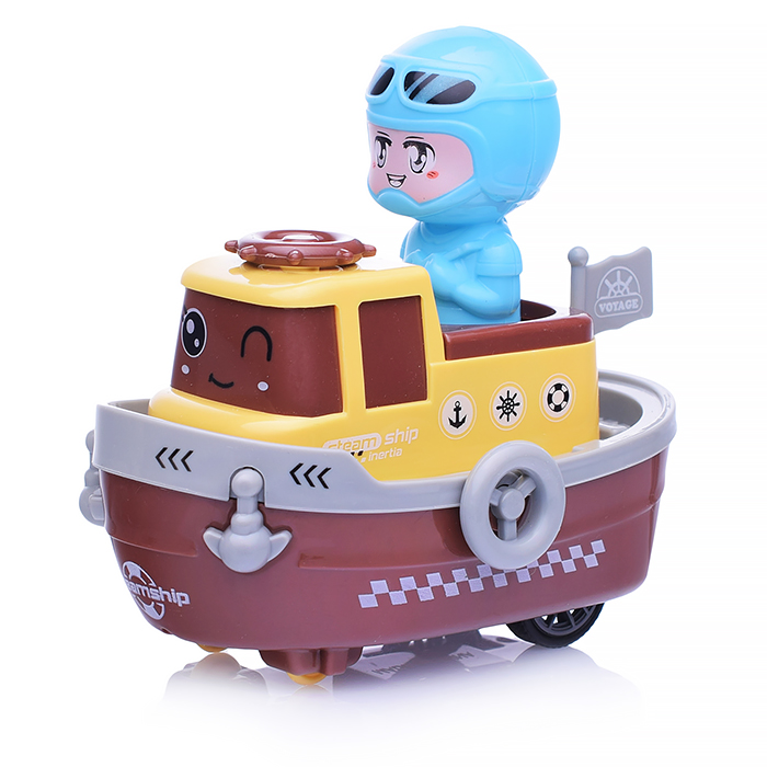 Катер 820-2 с мальчиком, в ассортименте, в коробке